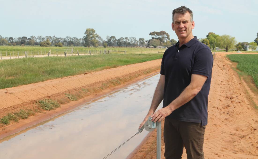 IRRIGATION UPGRADE: Irrigation upgrades have led to innovative share farming practices, growing profitable crops, on Andrew Christian's Kotta property.
