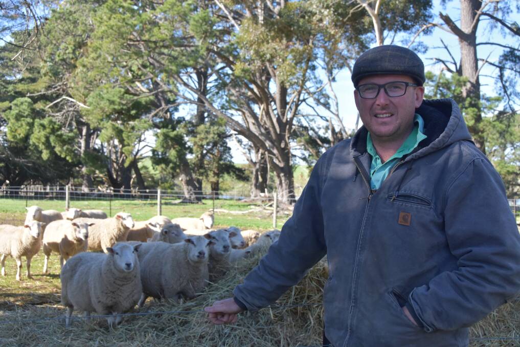 FARM CONFIDENCE: Skipton prime lamb producer Al Gabb is one of many Victorian farmers, expressing confidence in the next twelve months.