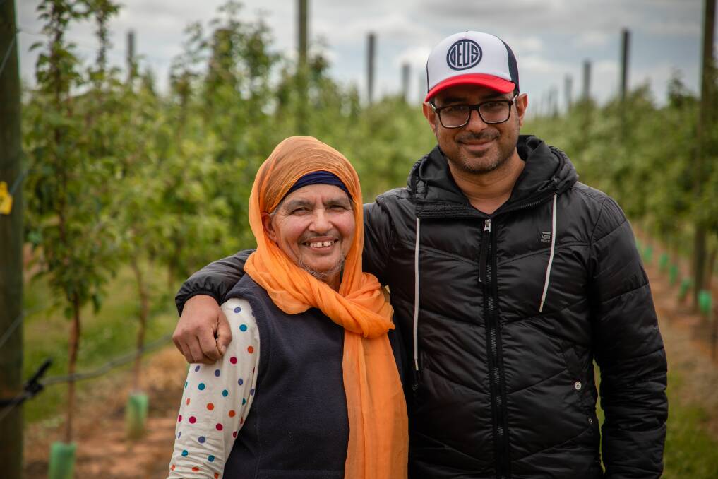 FARM SAFETY: Jasminder Kaur and Jaggit Singh, Shepparton orchardists discussed the actions they have taken to make their workplace safe.
