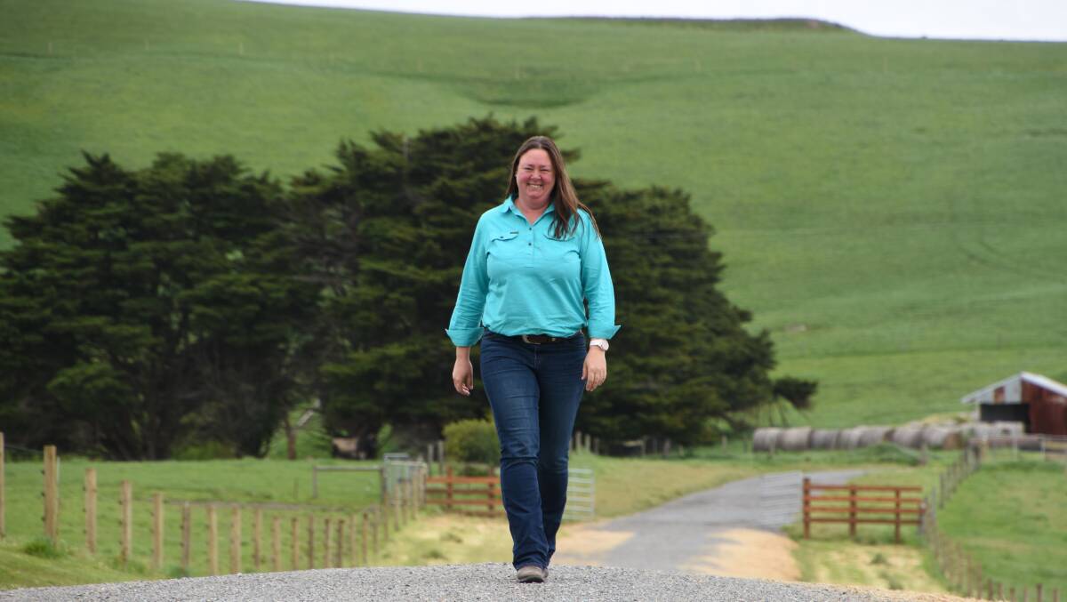 BIOSECURITY PLAN: Bec Casey, and husband Glenn, have their own dairy farm at Buffalo, milking around 330 cows.