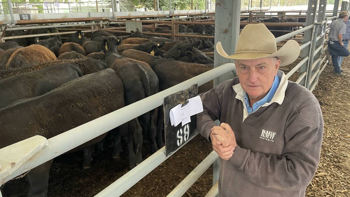 NORTHERN BUYER: Albury, NSW, commission buyer Duncan Brown, seen here on a recent visit to Euroa, has been active as far south as Kyneton in the last six months.