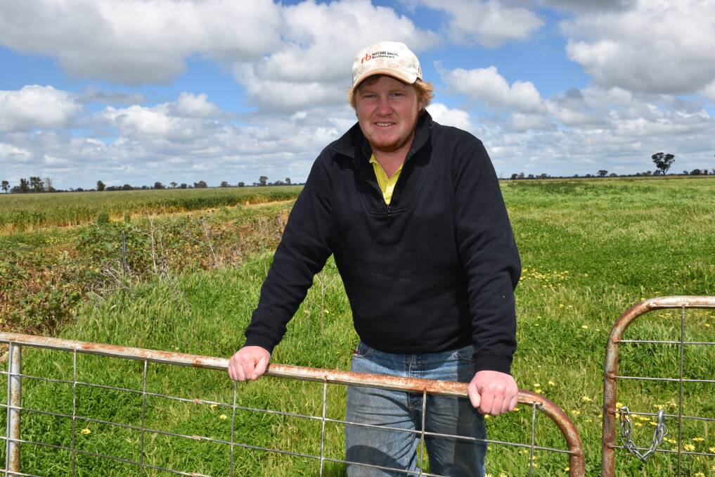 RAIN EFFECTS: Hugh Caldow, Langlea, Edenhope, has received almost double the amount of rain than what was originally forecast, leaving a lot of his pastures waterlogged. Picture: Joely Mitchell.