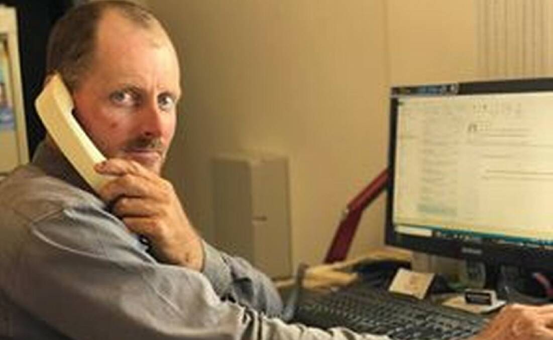 Randal Coggan relies on the landline on the Condamine property he manages for about 60 per cent of his calls.