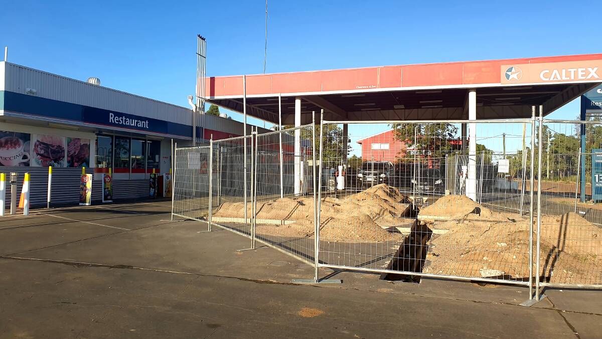 Only the diesel bowser is in operation at the Ilfracombe Road Caltex outlet in Longreach at present.
