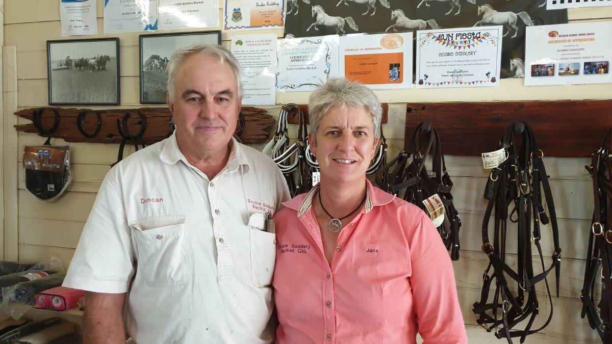 Duncan and Jane Scobie have been staunch supporters of sporting events in western Queensland.