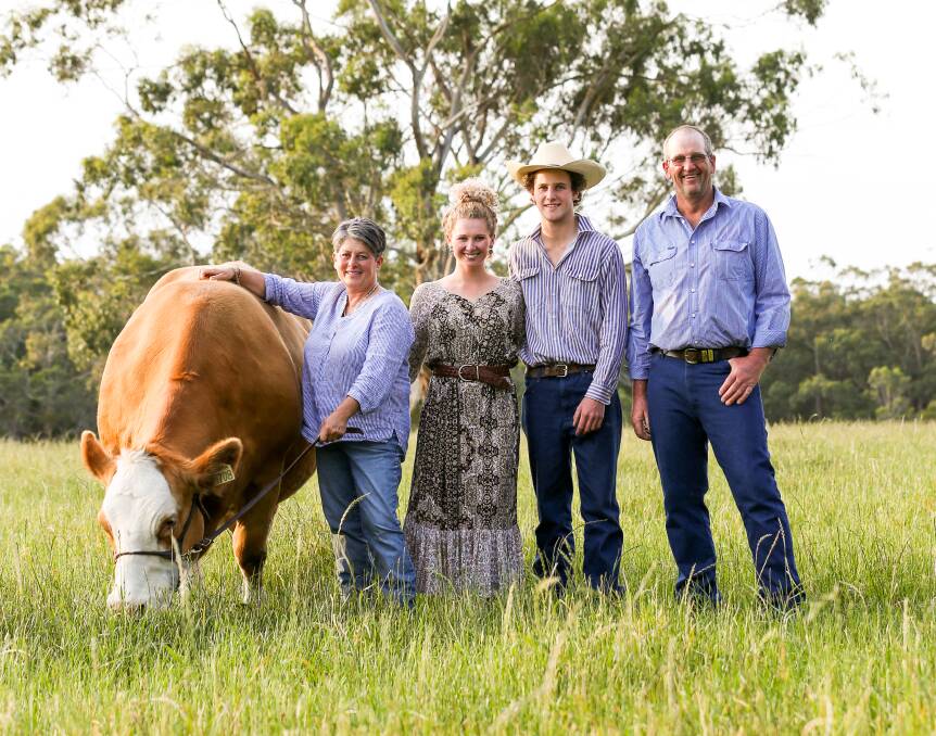 PICTURE PERFECT: Mavstar Dakota with Rita, Ruby, Jacob and Ross Canning. Photo by Emma Jane Industry.