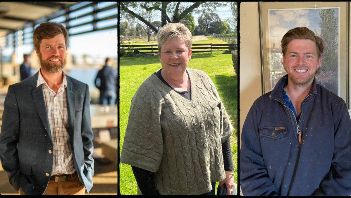 The farmer forum on strategies to be more resilient to climate change will feature dairy farmers Justin Kemp, Deanne Hore and Jacob Gardiner. Pictures supplied 