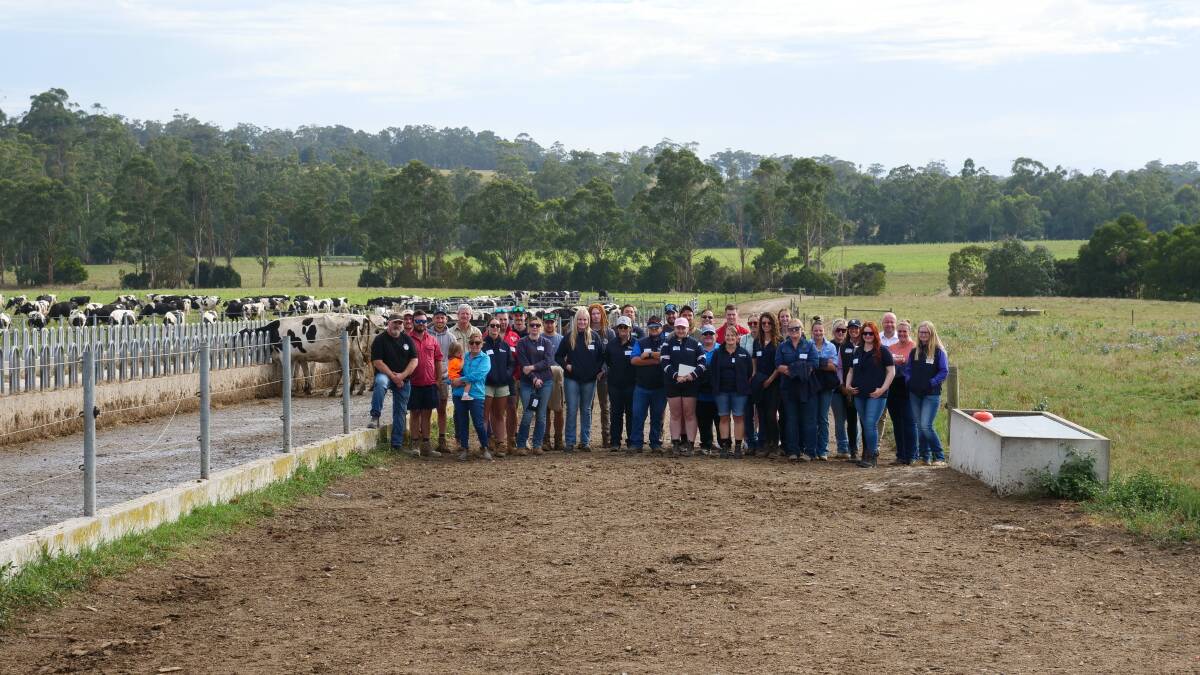 Proud to be a Dairy Farmer participants visited Gippsland for two farm visits, including this one at Athlone, South Gippsland. Picture supplied