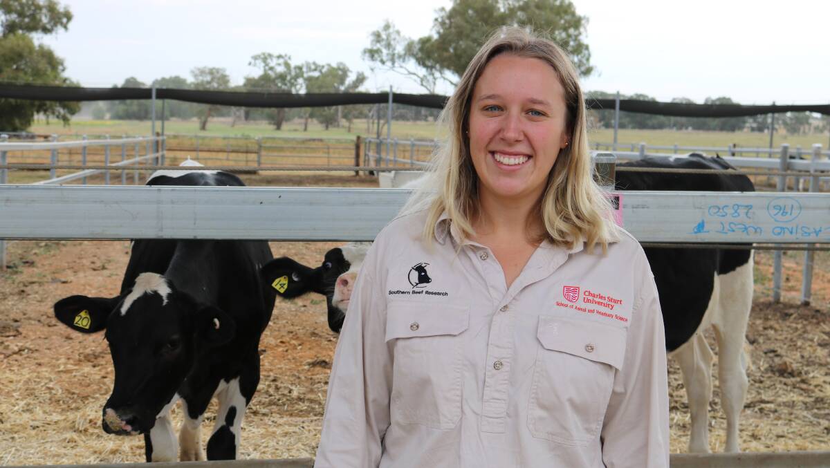 Veronika Vicic from the Graham Centre for Agricultural Innovation wants dairy farmers to complete a survey to help her research into dairy beef production.