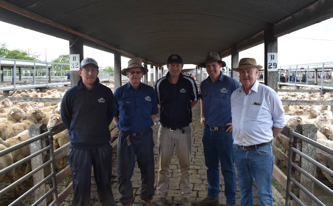 Generations: The second and third generations of the White family to work the old Ballarat yards: Luke Bourke, Leo White, Xavier Bourke, Michael White and Gerard White.