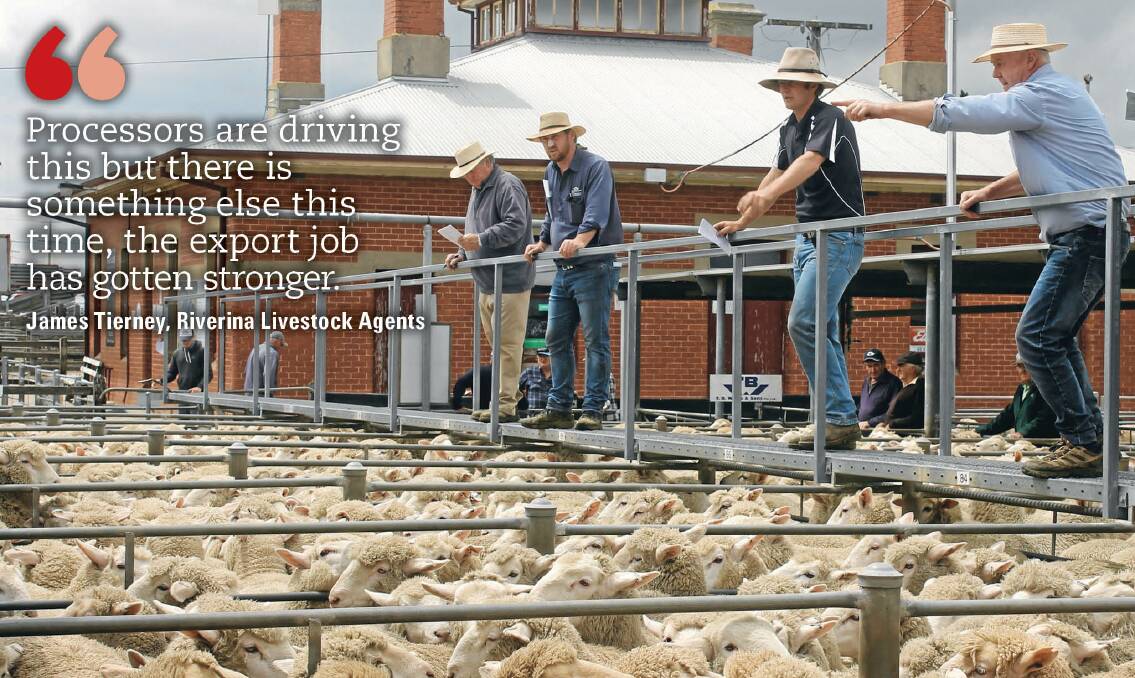 Some processors speculate the increase in saleyard throughput is attributed to the closure of several abattoirs this year, while some agents argue the higher prices are attracting lambs to auction rather than direct-to-works contracts.