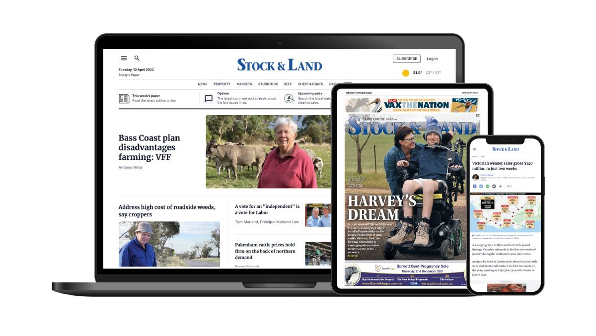 Subscribe: Readers can take up the subscription offer via stockandland.com.au or by contacting our digital customer service team on 1300 090 805 or via email on subscriptionsupport@austcommunitymedia.com.au