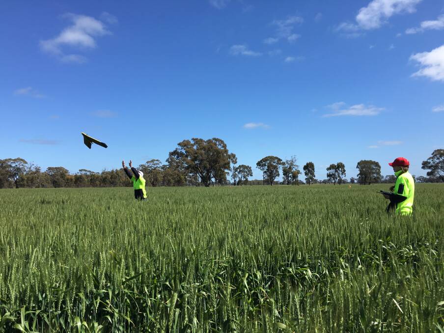 DRONE TAKE OFF: Birchip Cropping Group has gone from the classroom to the paddock to teach the next generation about new technology. 