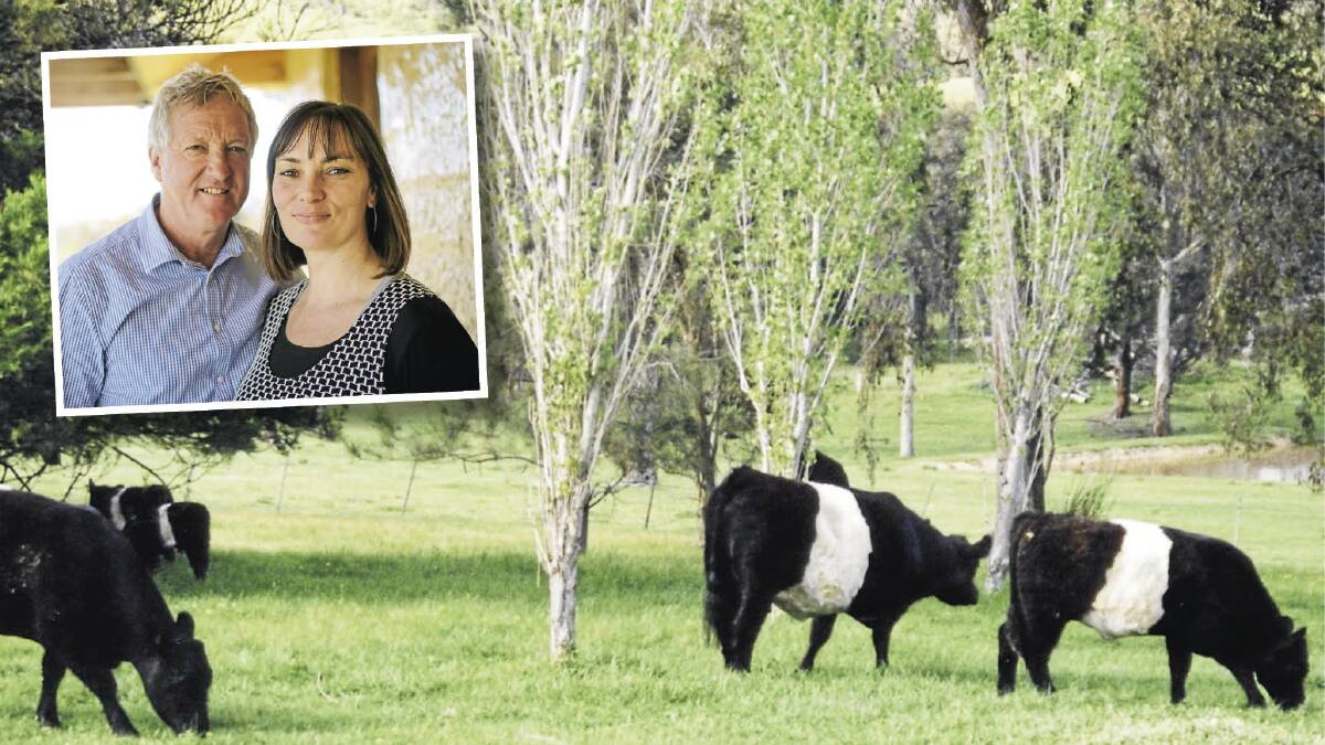 PASSIONATE: Lizette and Allen Snaith are the cattle-breeding farmer duo behind Warialda Belted Galloways at Clonbinane, Victoria. 