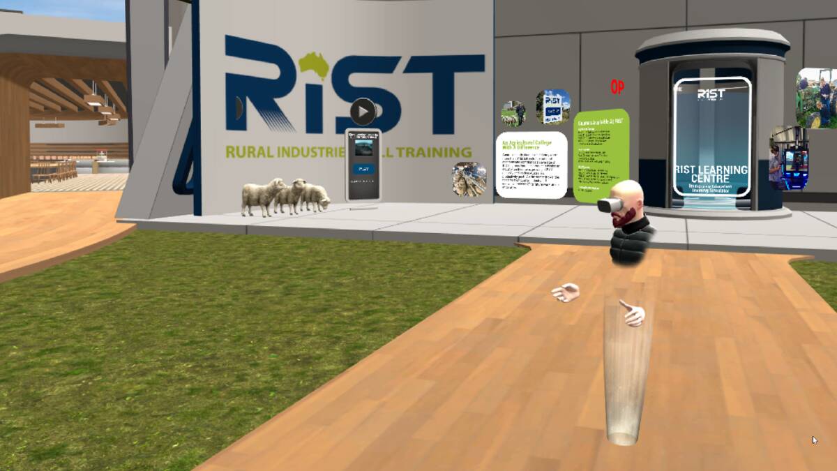 FUTURISTIC: A visual interpretation of the Rural Industries Skill Training (RIST) virtual learning centre.