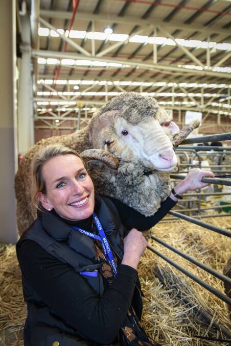 CHANGE IN BREEDING PROGRAM: Trefusis stud principal Georgina Wallace, who has increased sheep bodyweight and wool cuts, while maintaining superfine/fine micron.