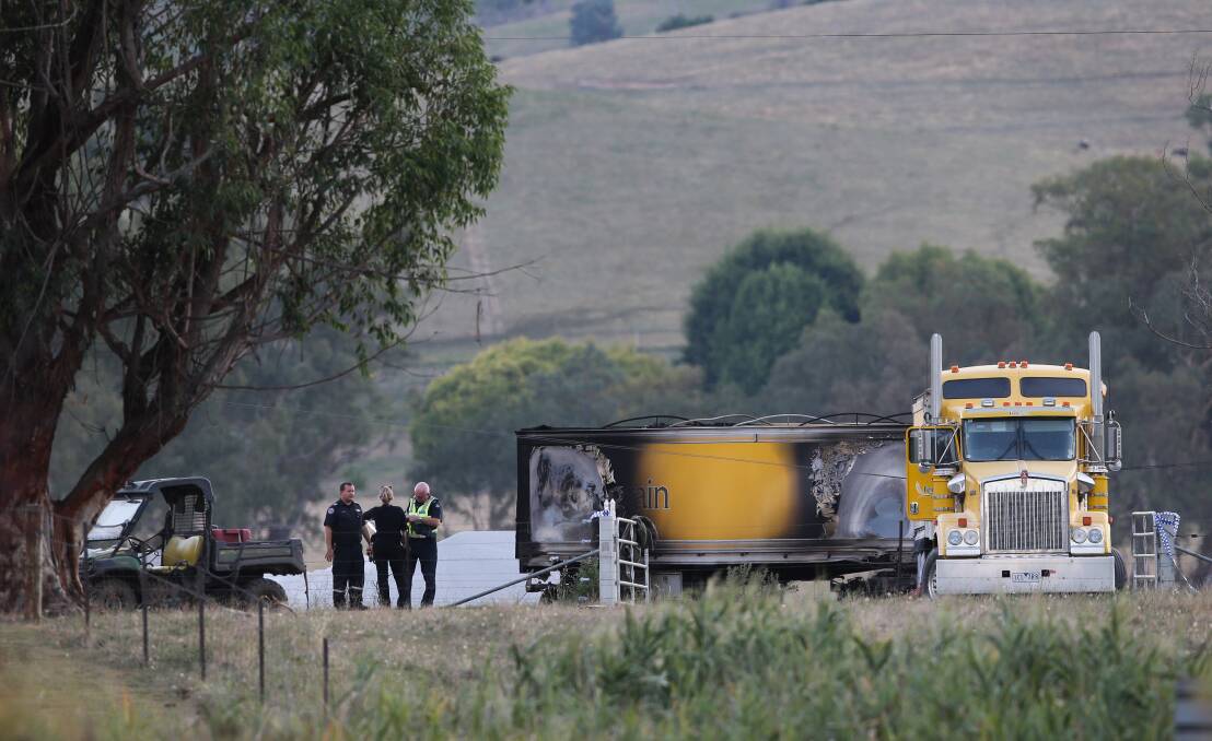 FATAL DAY: Emergency services responded to the workplace incident at the Kergunyah farm in 2018.