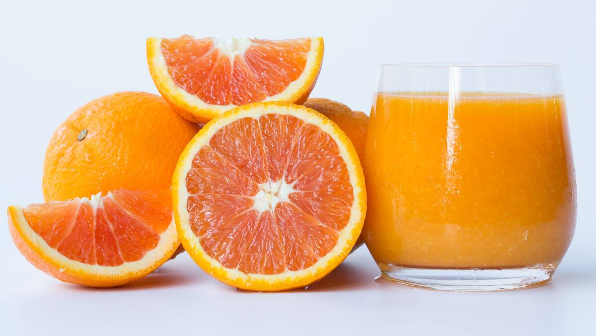 A Rabobank report indicates prices for orange juice around the world will remain generally high. Picture Shutterstock