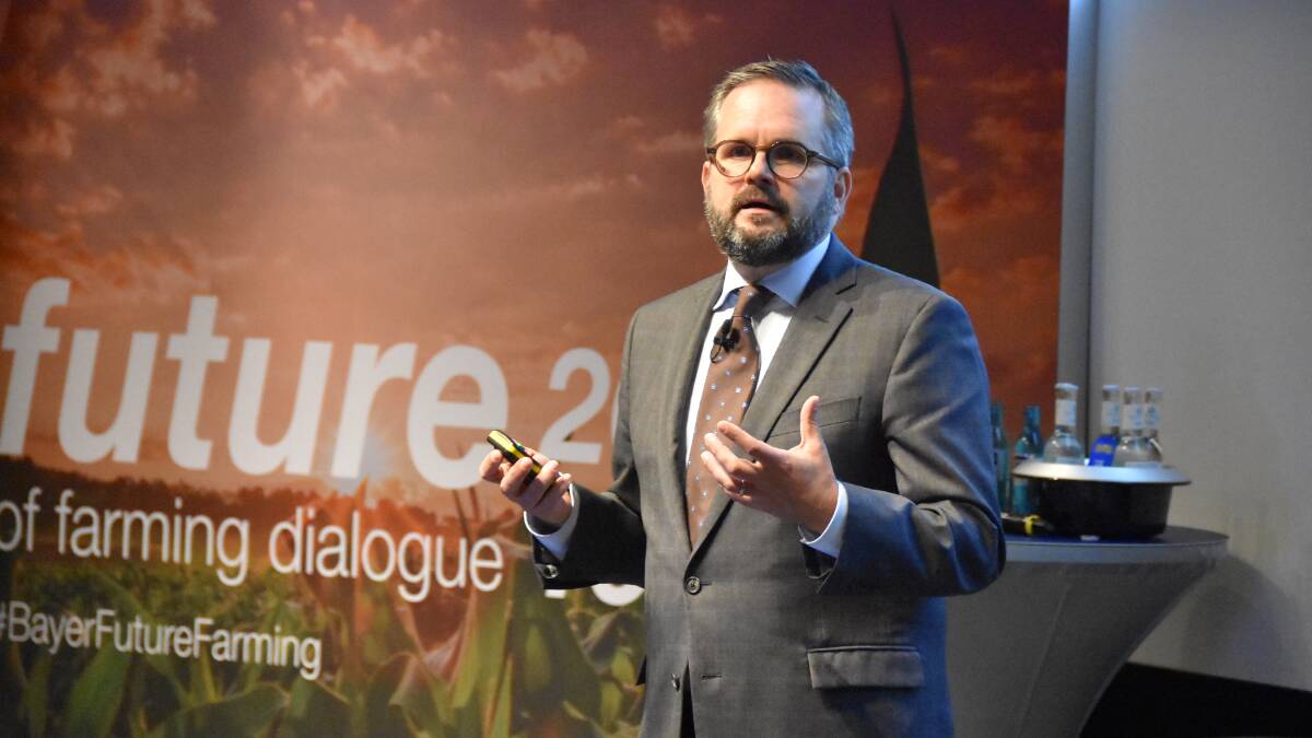 BROAD: Bayer Ag's head of public affairs and sustainability, Matthias Berninger, says sustainability encompasses so much, from addressing global food shortages to reducing biodiversity loss.