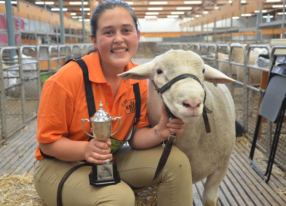 BOOMING SECTOR: Emily Webb Ware, Glenburn, Vic, said the chance to learn more about the sheep industry in an interactive setting drew her to enter the SA Sheep Expo.