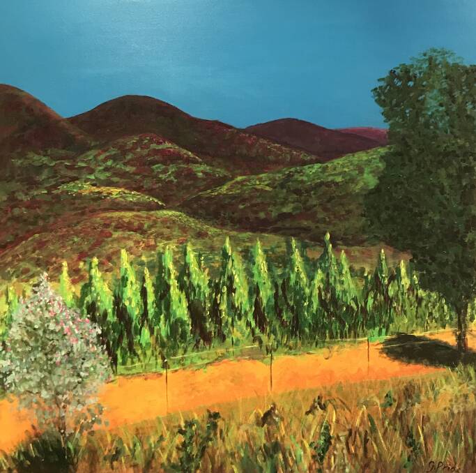 PICTURESQUE: World's End, featuring some of the Black Cyprus trees, painted by Ross Pride's wife Gemma.