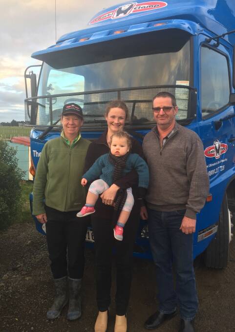 PROUD: Combi Clamp is still be family owned and operated by Lynley Coffey, Fiona Quarrie and daughter, Aria, and creator Wayne Coffey.