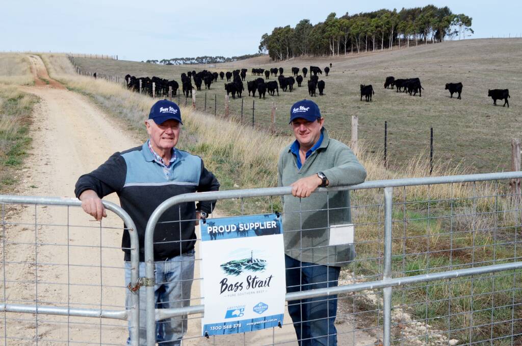 NEVER EVER SUPPLIERS: Ian and Devan Robertson, Wave Hills, Tahara, Victoria, have been supplying cattle to Greenham's NEVER EVER program for about a year.