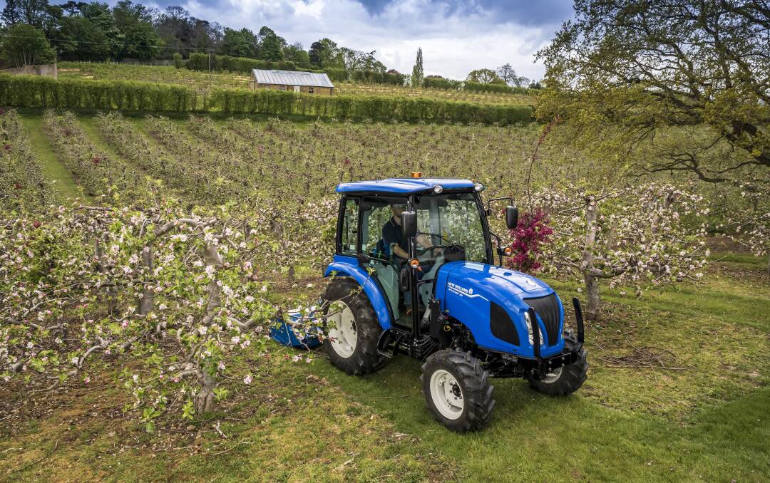 ORCHARD WORKHORSE: New Holland sais new additions to the Boomer range were ideal for work in orchards and vineyards.