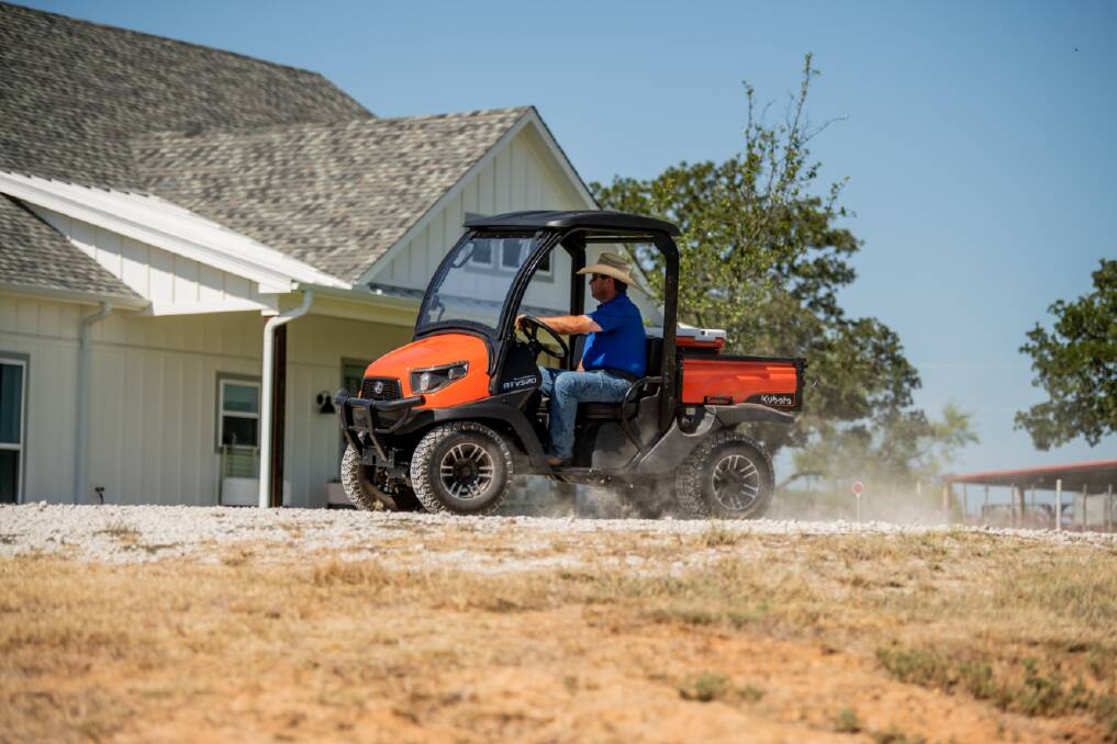 HANDY LITTLE 'UTE': Kubota's new RTV520 utility vehicle has a bold new look, improved suspension and increased engine displacement.