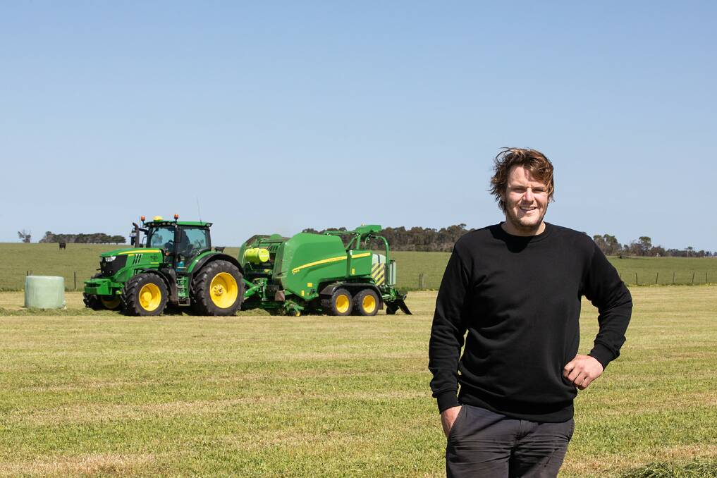 THAT'S A WRAP: Thomas Haymes, Haymes Contracting, added the C451R to tackle increased demand for silage and became the family's twenty-first John Deere baler.