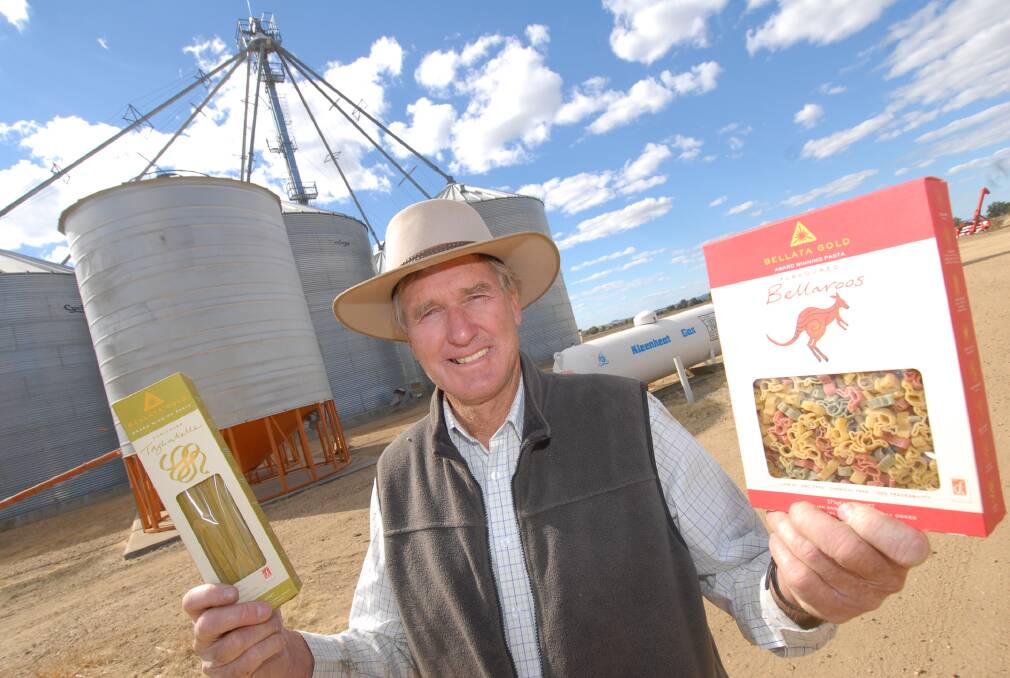GOING FOR GOLD: Bellata farmer, Doug Cush, became known around the world as a producer of high-quality durum pasta, semolina and flour. 