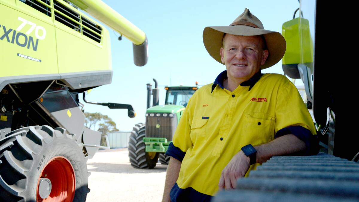 ALL FIRED UP: South Australian lentil producer, Ben Wundersitz, says all farmers should have a carefully prepared plan to avoid fires in harvesting machines.   