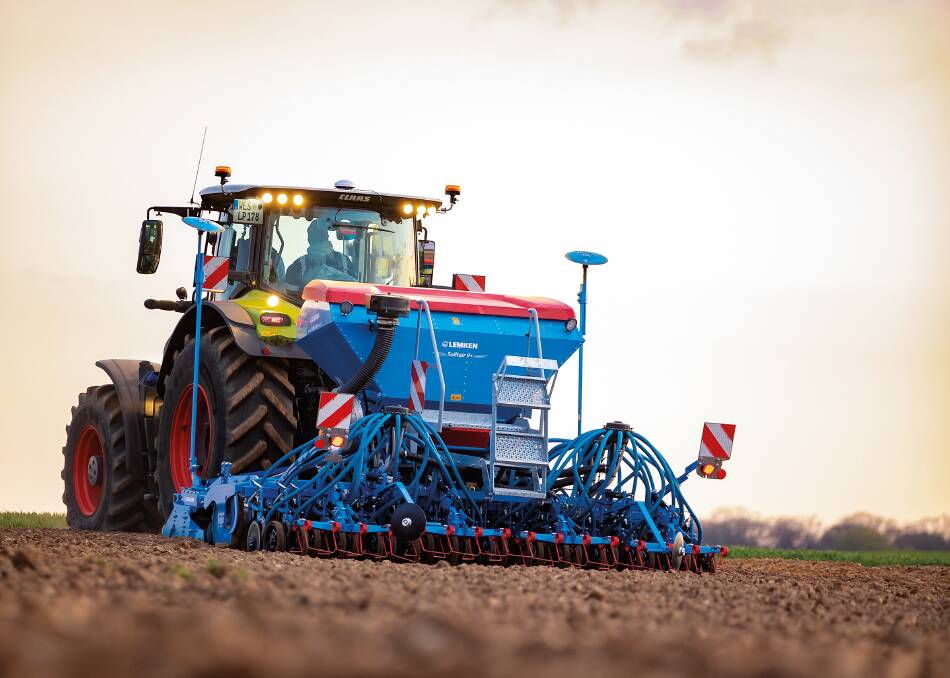 DIVIDED HOPPER: Almost a year after the launch of the Solitair 9+ pneumatic seed drill, German farm machinery manufacturer Lemken has introduced a new "duo" version with a divided seed hopper. 
