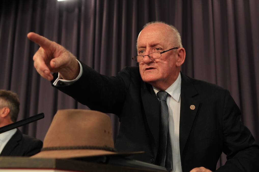 TWO MINUTE TIM: Initially ridiculed as a hayseed by some in the national press gallery, Tim Fischer went on to lead the National Party and become widely respected.
