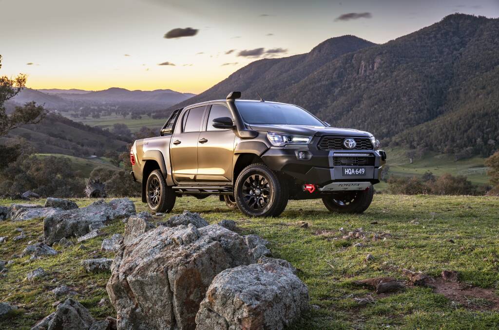 TOP SELLER: Toyota's range of HiLux utes including top-of-the-range four-wheel-drives were top sellers in March. 