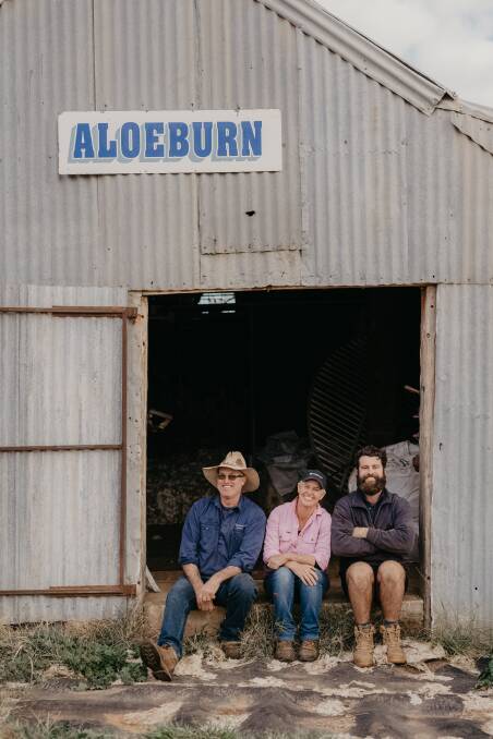 Andrew, Jodie and Tim Green of Aloeburn Merinos. 