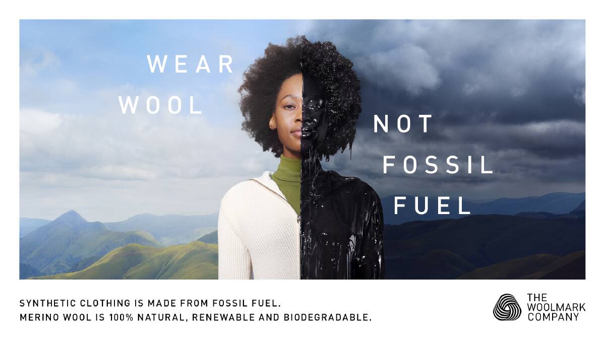 A new advertising campaign features a series of powerful visual messages that highlight the link between fabrics made from synthetic fibres and the crude oil used in its manufacture.