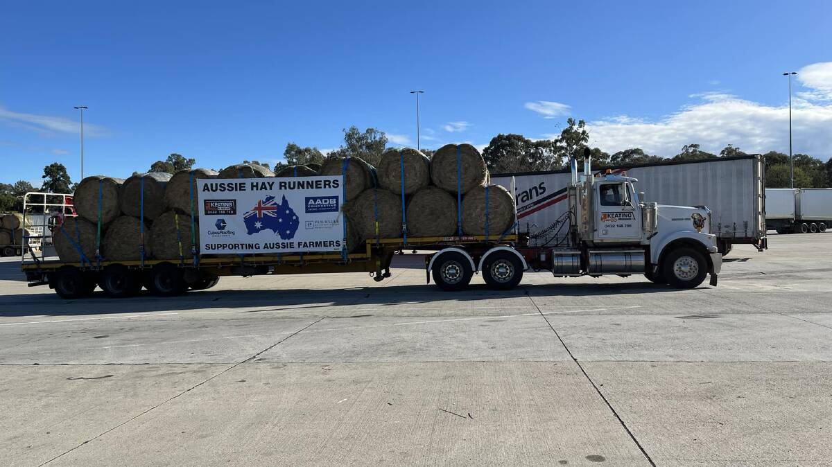 Twenty five trucks will load up with a hay delivery for farmers in the region.