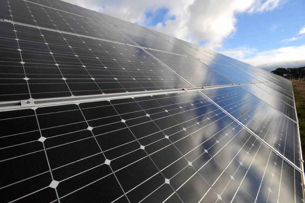 A company is awaiting a planning decision on a Goornong solar farm bid. Picture: File picture.