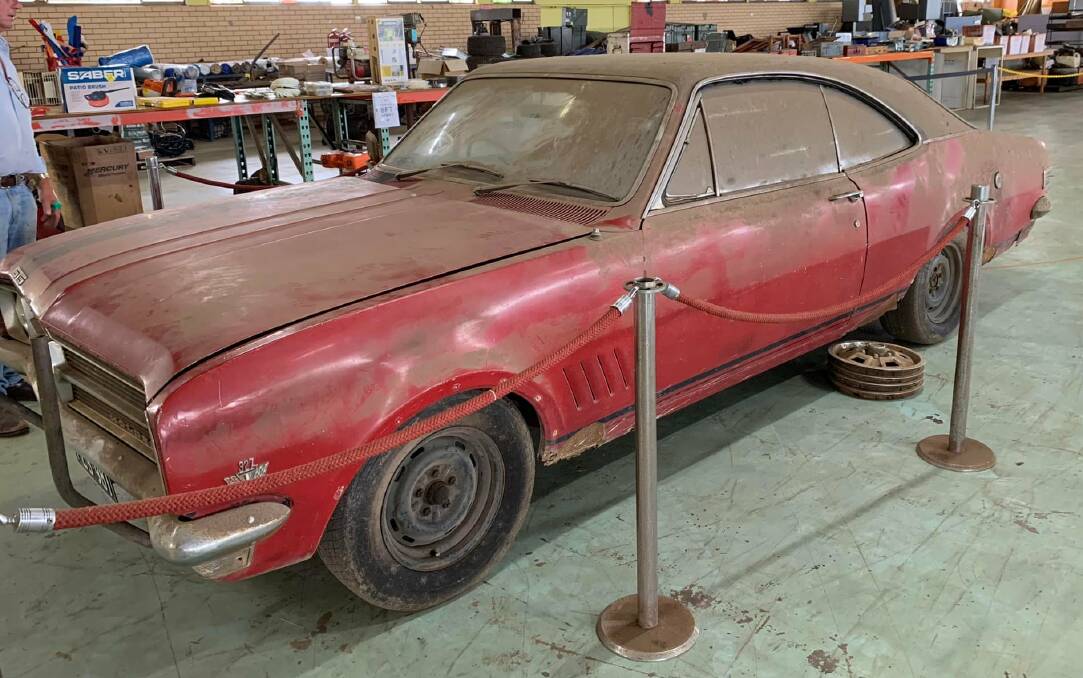 CLASSIC: Australian farmer Darryl Scherer died before he could restore his family's beloved 1968 HK GTS Monaro 327 Motor. Photo by Auction Centre Bundaberg.