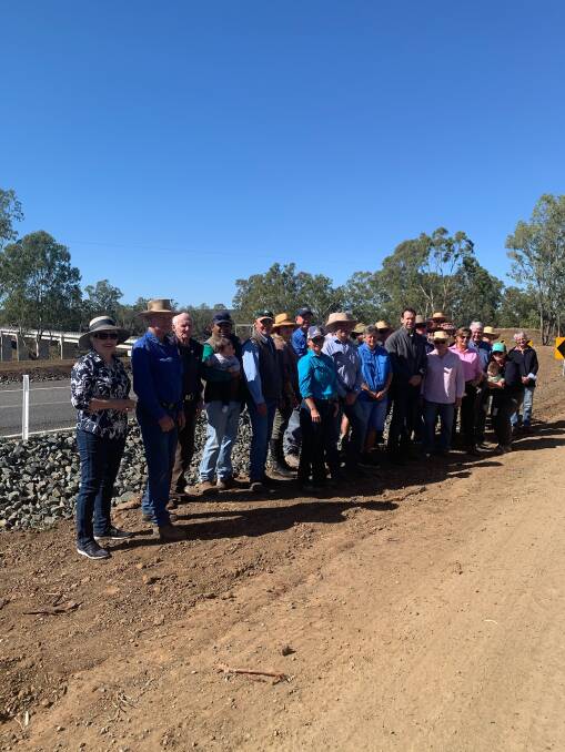 COMMUNITY UPROAR: Landholders at the Riverslea bridge reveal issues regarding communication around the Rookwood Weir project from both the state government and Sunwater. 