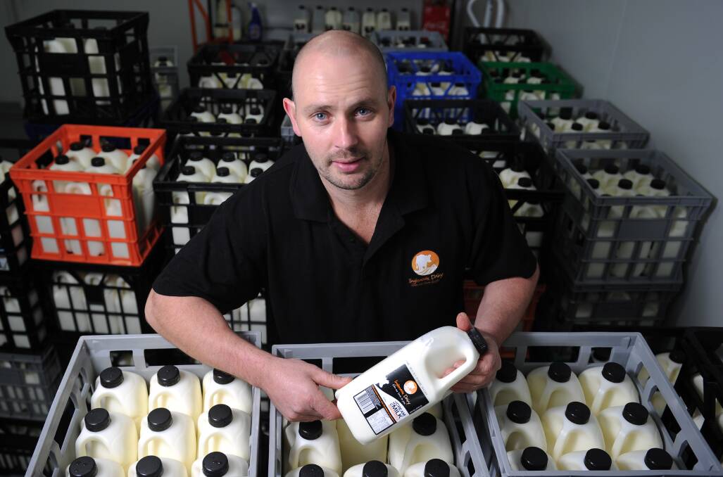 Inglenook Dairy's Troy Peterken (pictured in 2013) says he never orginally set out to change waste reduction from traditional two-litre milk cartons. 