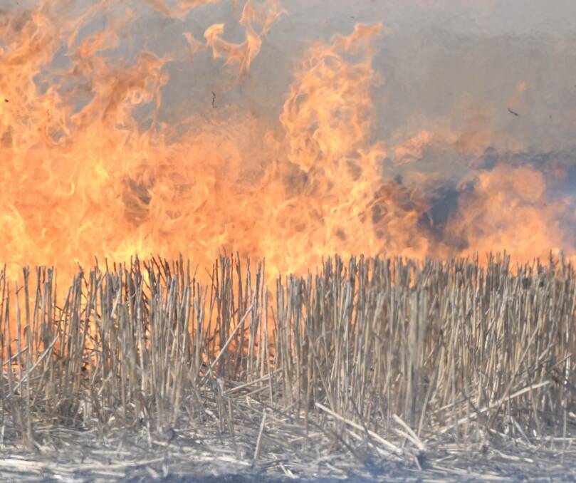 The fire burned two acres of paddock before it was brought under control. File picture