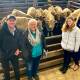 SALE-O: Charles Stewart Dove director Shelby Howard with Lyn Evans, Evanglen, Johanna, with granddaughter Eliza, 12, and daughter Sharee Evans, who sold 33 Charolais/Angus-cross steers to a top price of $2220.