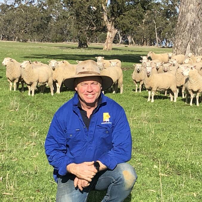 LOOKING AHEAD: Lamb producer Tim Leeming, Pigeon Ponds, says supplementary feed costs will most likely ease following a good start to autumn.