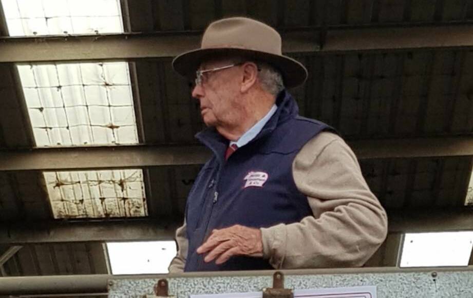 Mr Rodwell pictured at the Victorian Livestock Exchange at Leongatha. Picture supplied