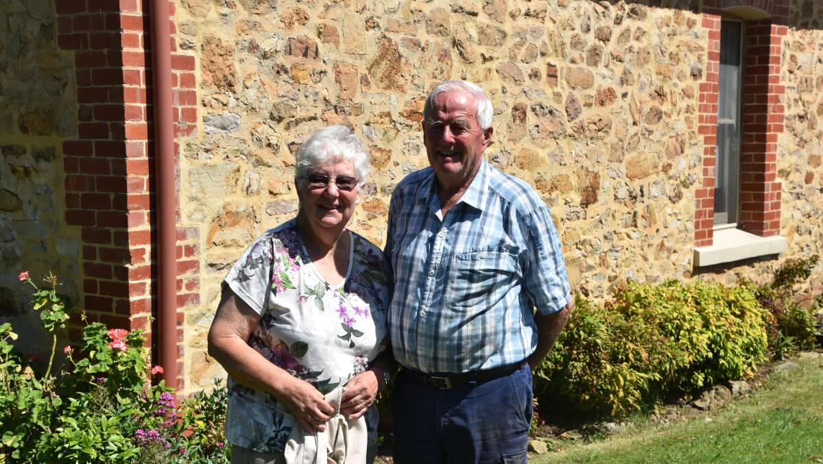 HISTORY: Lorraine and Peter Burgi's restore stone home.