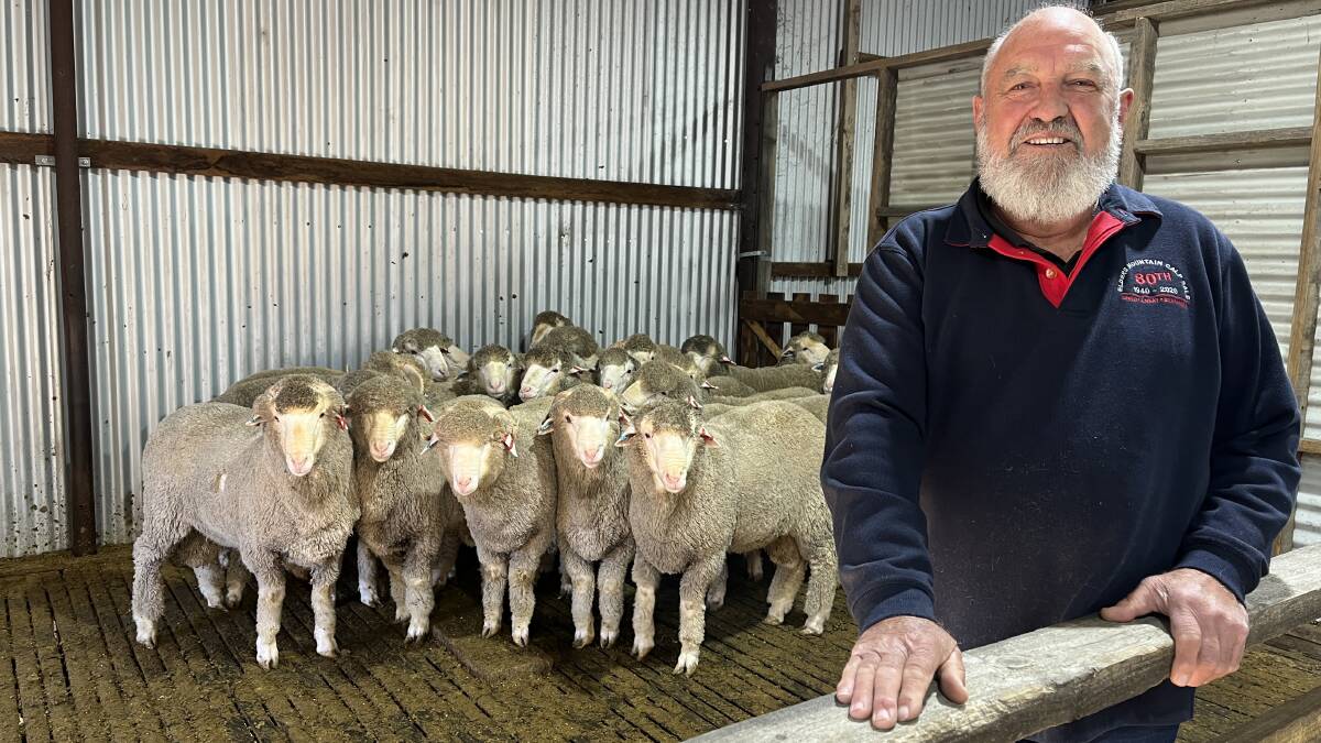 Wool veteran Mal Nicholls has won the 2023 Marcus Oldham Flock Leader Lambition Award for his service to Australia's sheep industry. Picture by Bryce Eishold