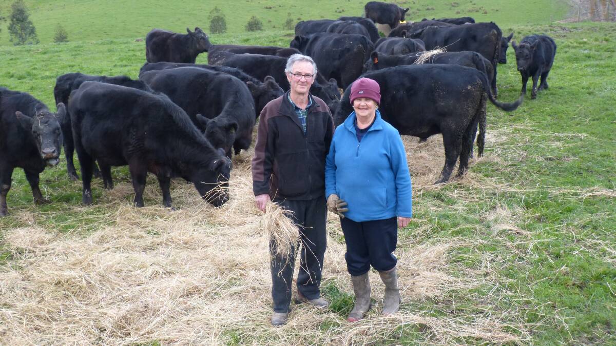 LIFE EXPERIENCE IS KEY: Rodney and Coral Donat, Mirboo/Wonthaggi, started farming 20 years ago, relocating to South Gippsland from Melbourne, and topped the heifer sale at Leongatha last week.
