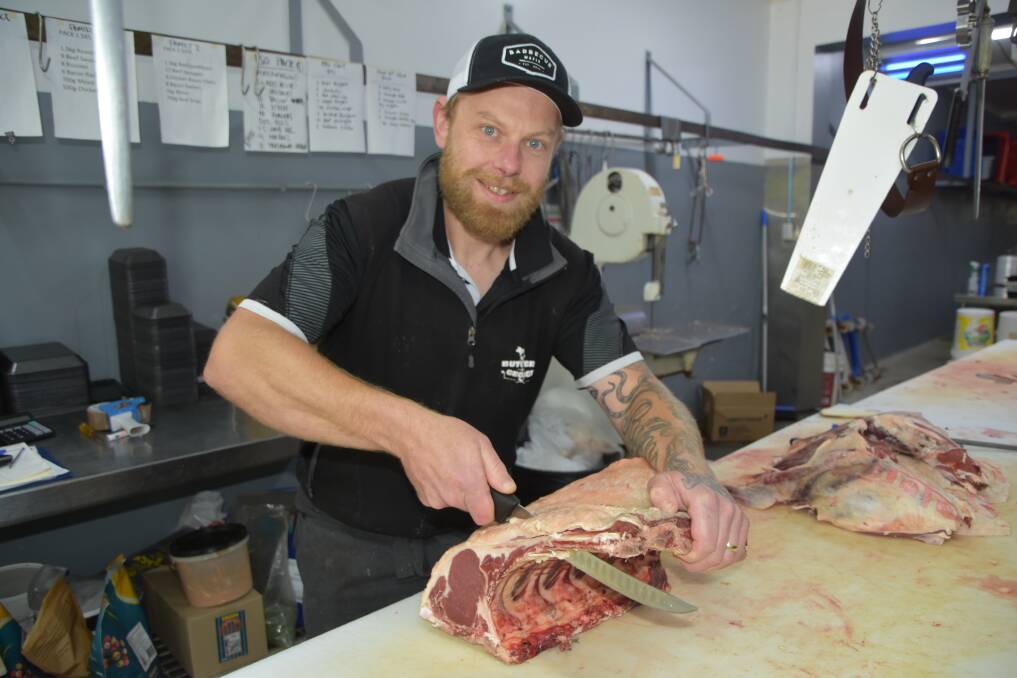 FRESH CUTS: Gippsland butcher Andrew Parniak, Moe, says consumers have opted to buy their meat from their local butcher post the height of the pandemic.